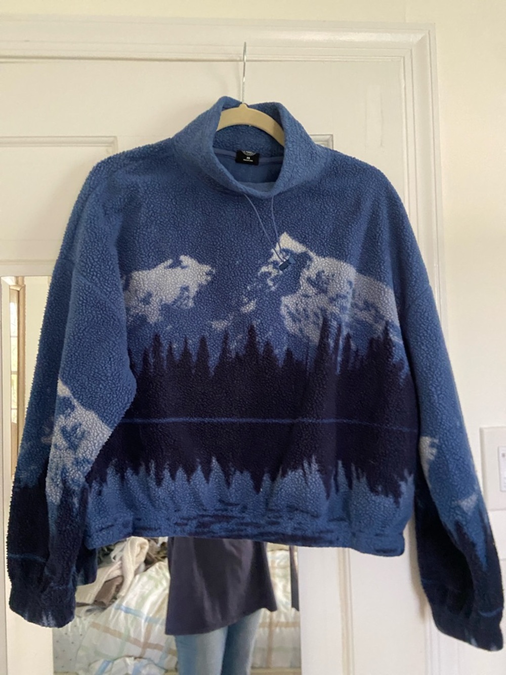 Blue Scenic Fleece Pullover Sweater - PacSun